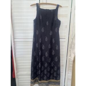 Vintage 80s 90s Petite Sophisticate Dress Women's Sleeveless Lined Black 4P USA